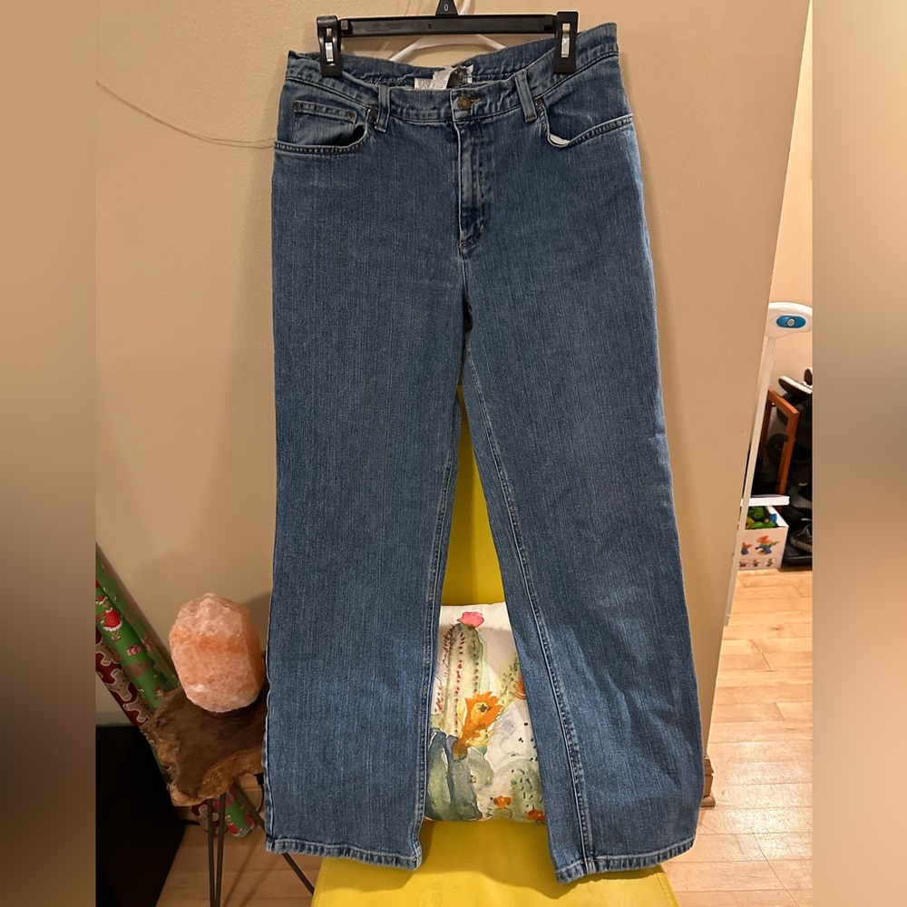 Stylish Blue Straight Leg Women's Jeans